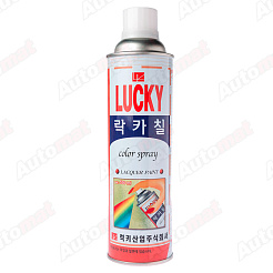 Краска-аэрозоль LUCKY серая, 0,53л УТ-00001180